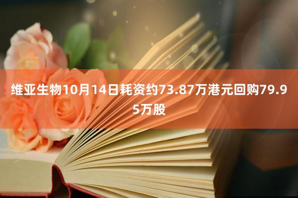 维亚生物10月14日耗资约73.87万港元回购79.95万股