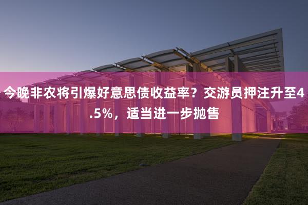 今晚非农将引爆好意思债收益率？交游员押注升至4.5%，适当进一步抛售